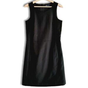 GAP | Classic Sleeveless Sheath Knee Length Dress Cotton Blend Black Sz 2